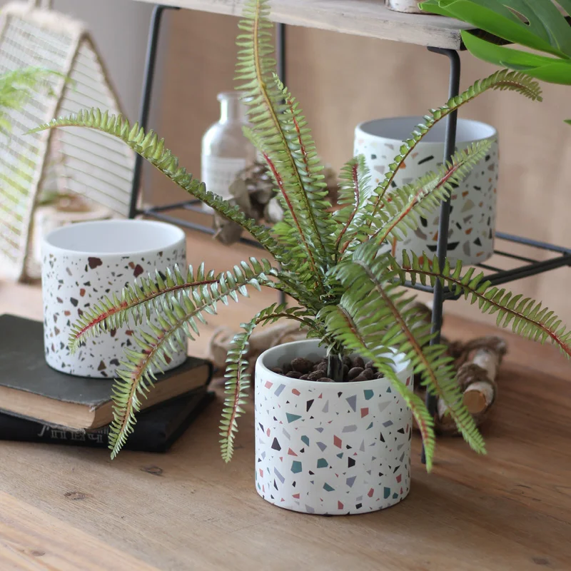 Terrazzo Pot Cement - Beton Mumluk Kapları için Silikon Kalıplar,
