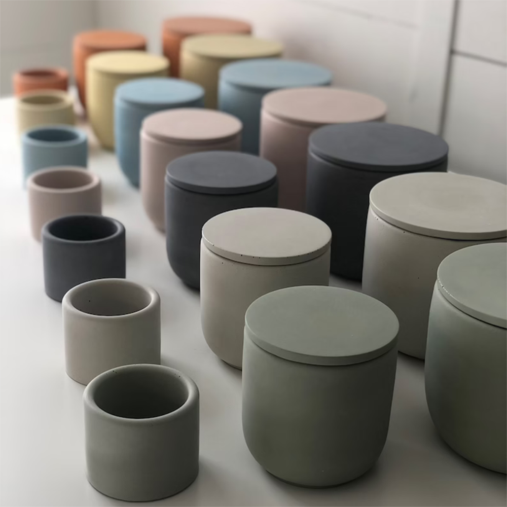 Terrazzo Pot Cement - Çimento kutusu silikon kalıpları Terrazzo saksı