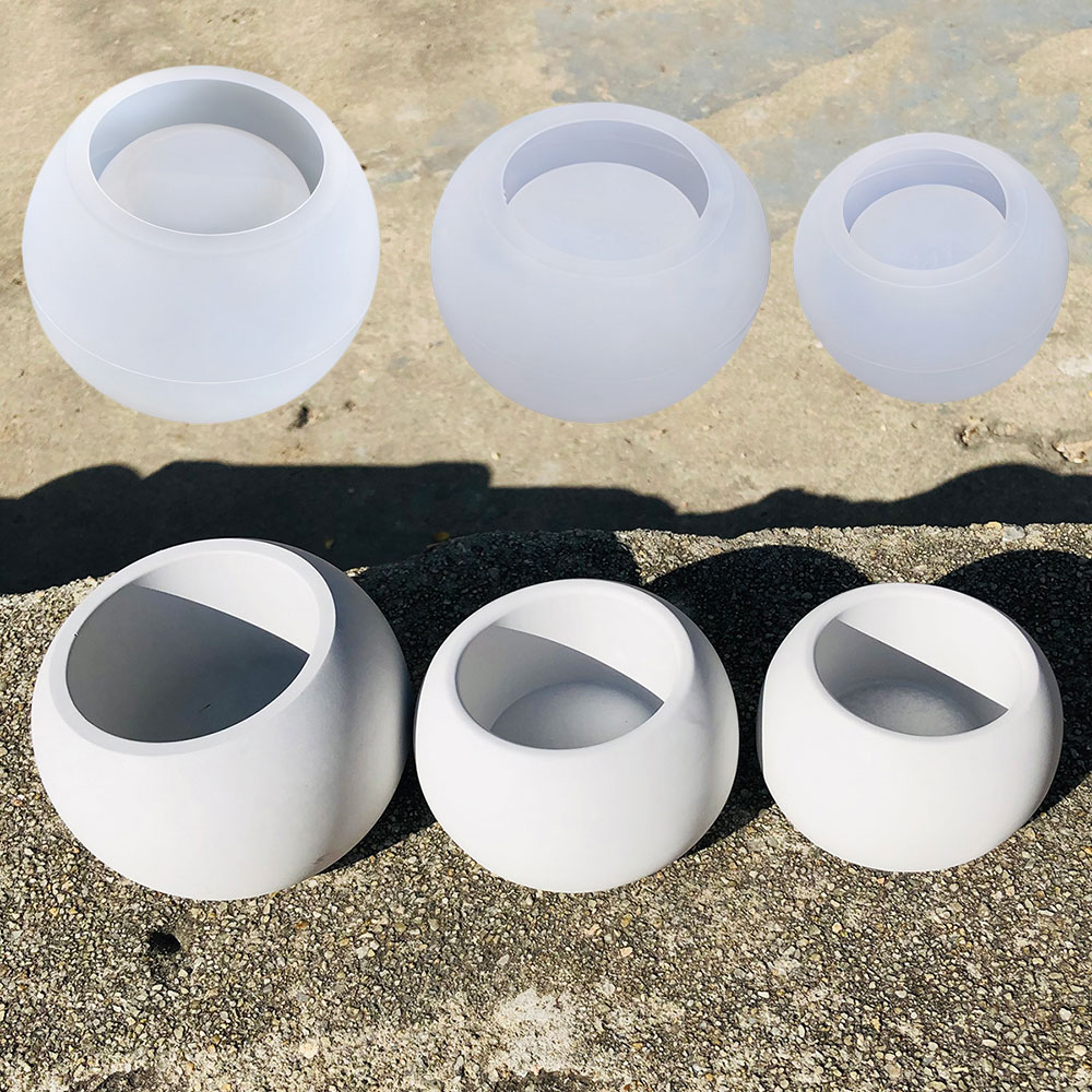 3 adet Yuvarlak Saksı Silikon  - Terrazzo Pot Cement incelemesi ve fiyatı