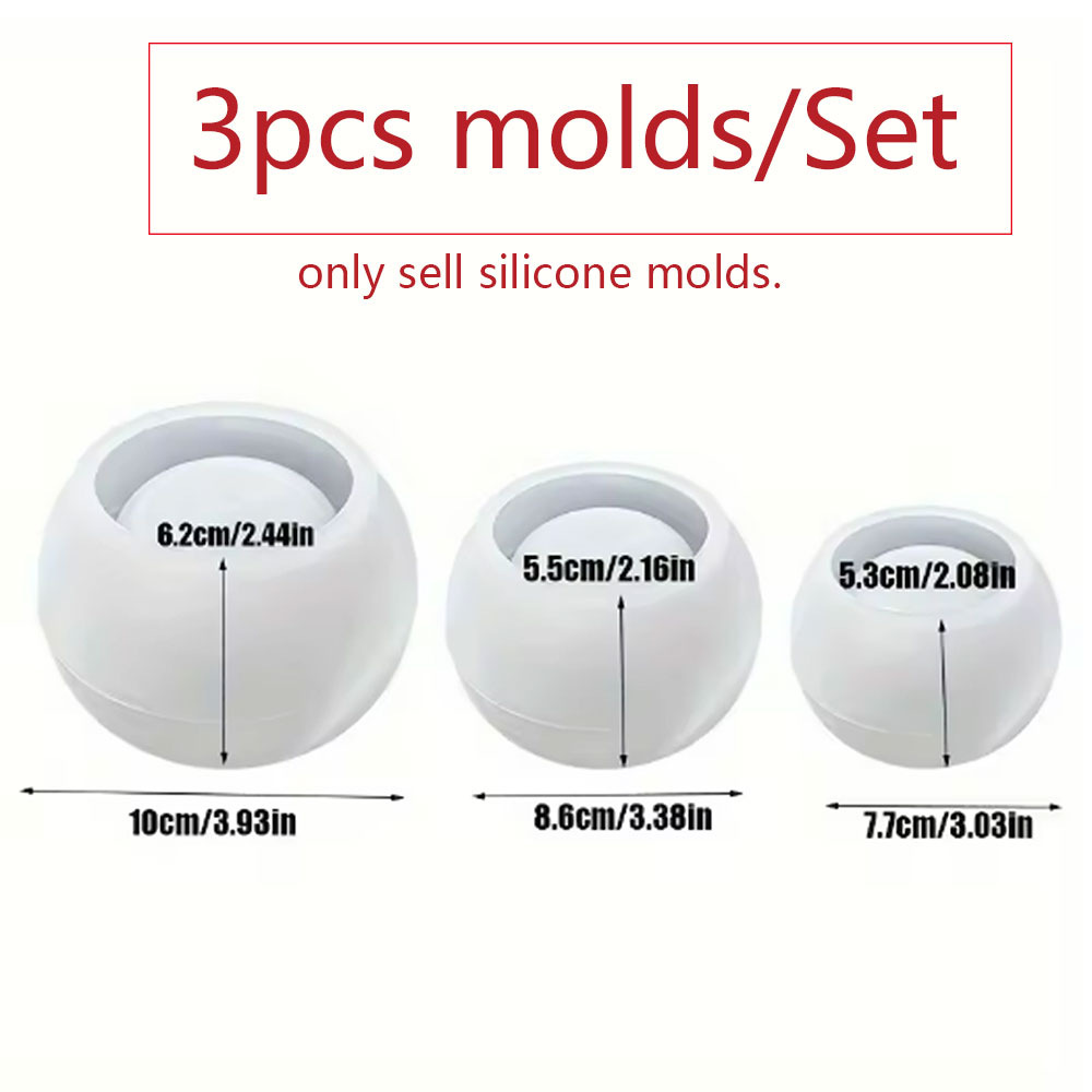 3 adet Yuvarlak Saksı Silikon  - Terrazzo Pot Cement incelemesi ve fiyatı