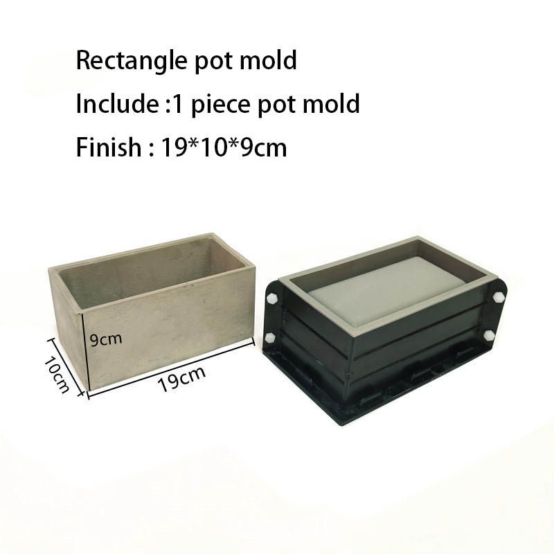 Büyük Dikdörtgen Saksı Silikon - Terrazzo Pot Cement incelemesi ve fiyatı