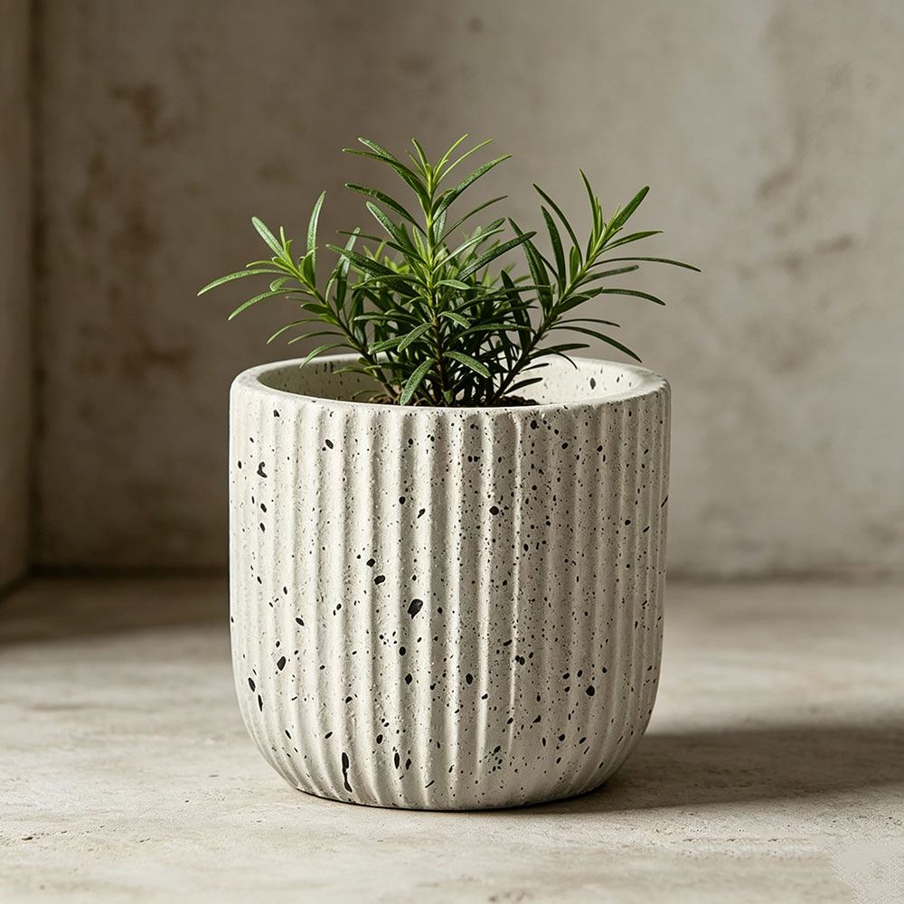 Minimalist Çizgili Terrazzo Be - Terrazzo Pot Cement incelemesi ve fiyatı