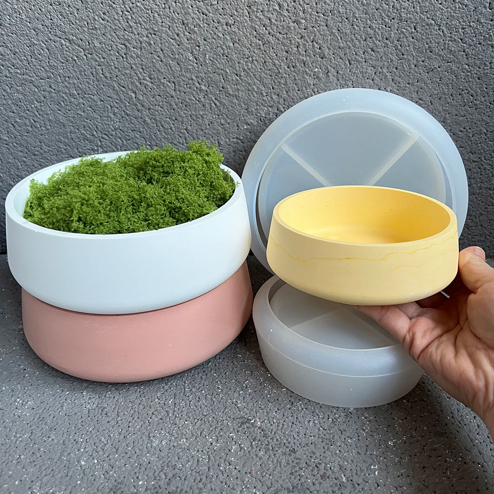 Büyük Kase Saksı Silikon Kalıp - Terrazzo Pot Cement incelemesi ve fiyatı