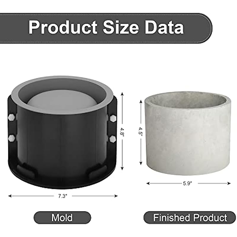 Büyük Yuvarlak Saksı Çimento K - Terrazzo Pot Cement incelemesi ve fiyatı