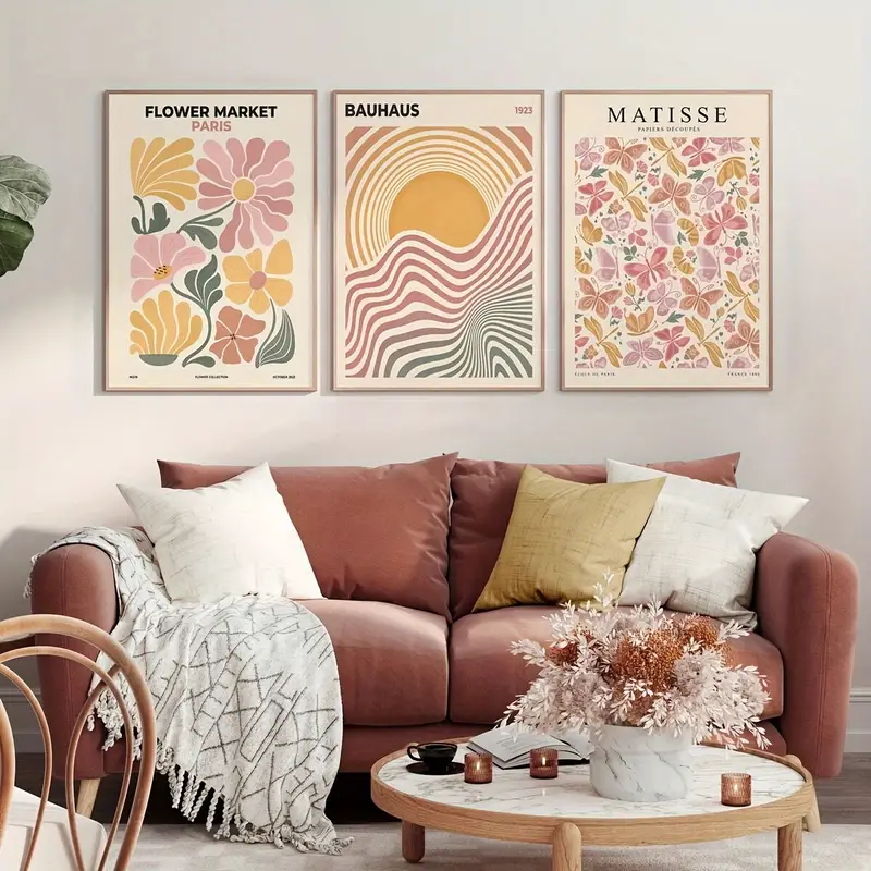 3 adet çerçevesiz dekoratif sa - Abstract Canvas Set incelemesi ve fiyatı