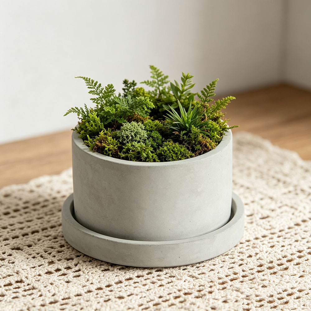 Büyük Beton Saksı Kalıbı Silik - Terrazzo Pot Cement incelemesi ve fiyatı