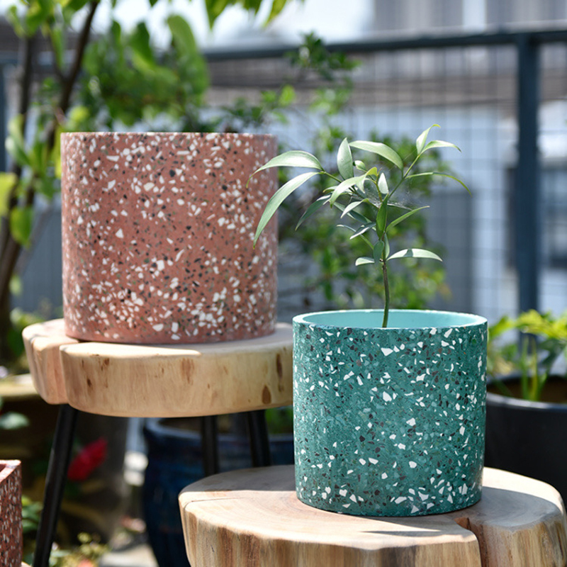 Büyük Saksı Silikon Kalıplar B - Terrazzo Pot Cement incelemesi ve fiyatı