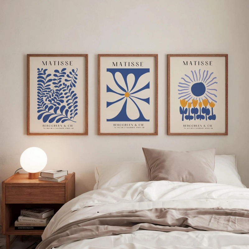 Mavi Matisse Baskıları 3'lü Ba - Abstract Canvas Set incelemesi ve fiyatı