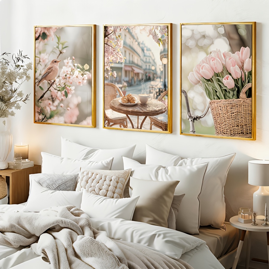 3 adet/takım Romantik Paris So - Abstract Canvas Set incelemesi ve fiyatı