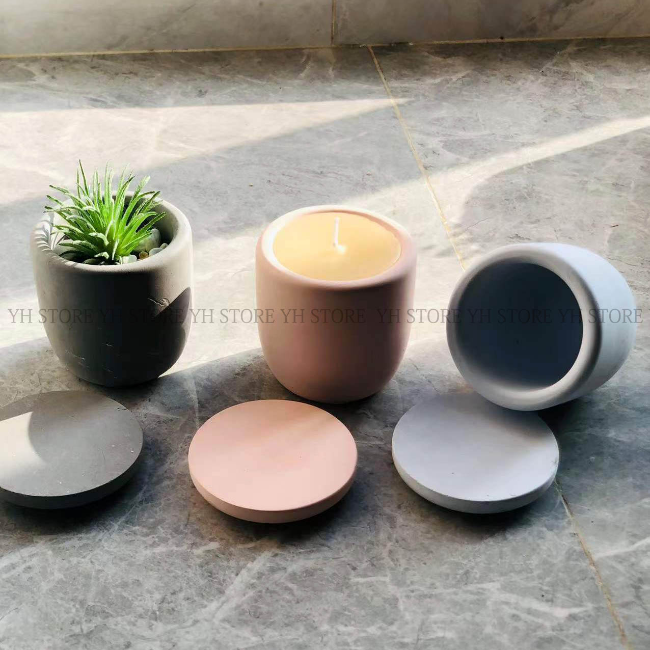 Çimento kutusu silikon kalıpla - Terrazzo Pot Cement incelemesi ve fiyatı