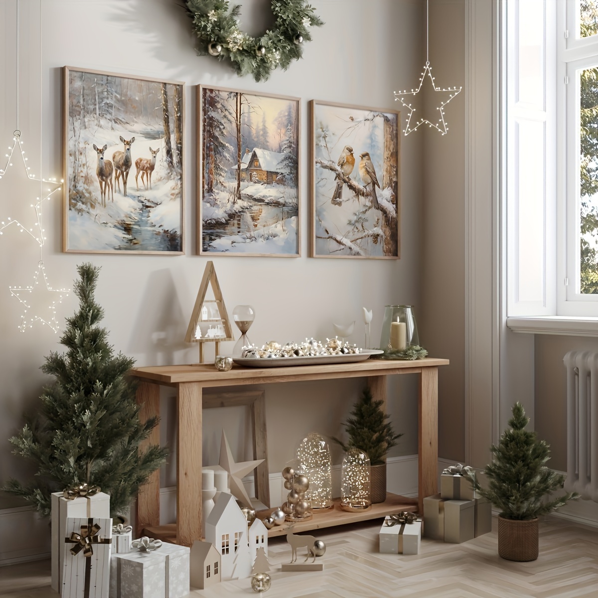 3 adet çerçevesiz tuval boyama - Abstract Canvas Set incelemesi ve fiyatı