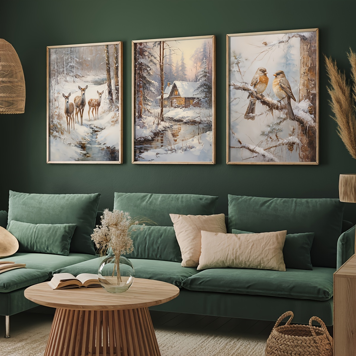 3 adet çerçevesiz tuval boyama - Abstract Canvas Set incelemesi ve fiyatı
