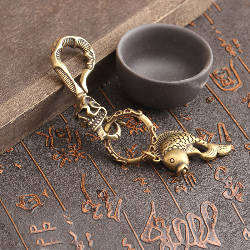Masif Pirinç Anahtarlık Kafata - Antique Brass Hook incelemesi ve fiyatı